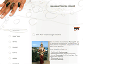 Desktop Screenshot of massagetempel-erfurt.de